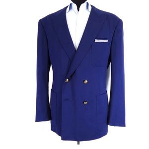Gregory Hand Tailored Wool
Serge Double Breast Blazer